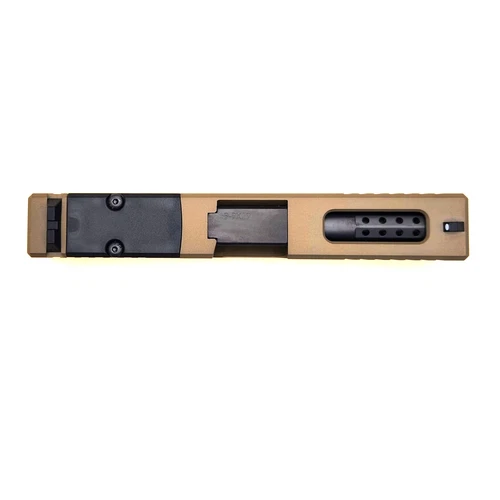 Glock 19 Complete Slide - Ported RMR Cut FDE Slide fits G19 G3