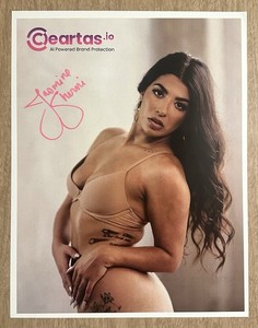 Jasmine Sherni Adult Model Autographed 8.5 x 11 Photo