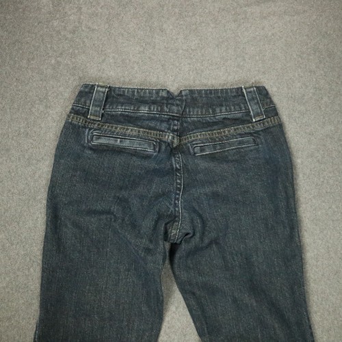 Gap Original Long and Lean Bootcut/Flare Low Rise Stretch-Denim Dark Wash Blue 0 - Picture 8 of 20