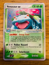 NM! Venusaur ex (112/112) EX Fire Red & Leaf Green Holo Rare Pokemon Card!