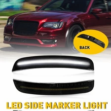 2pcs White LED Front Side Marker Lights For Chrysler 300 300C 300S 2015-2023 NEW