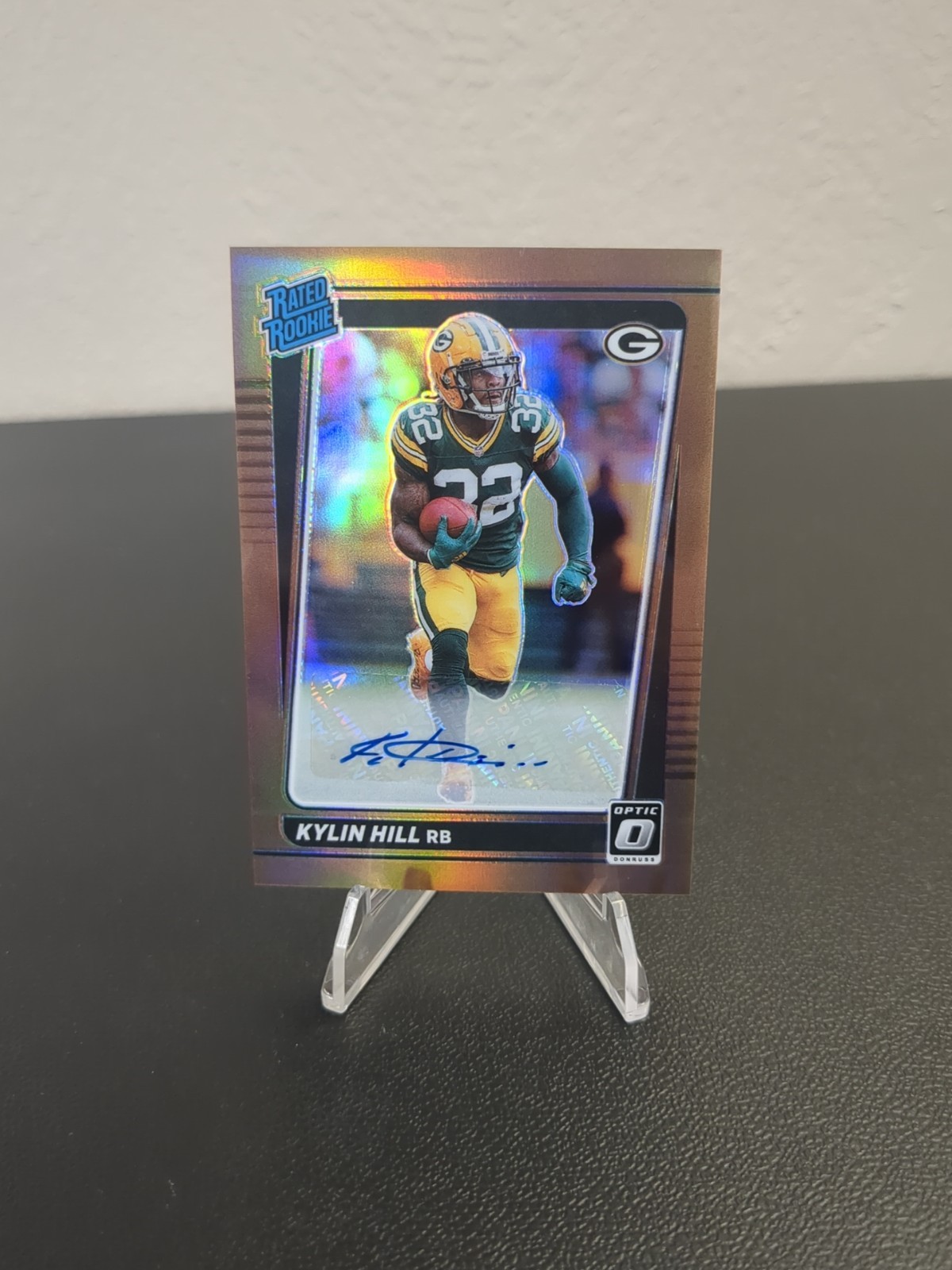 Kylin Hill Panini Donruss Optic #289 Autograph-Bronze