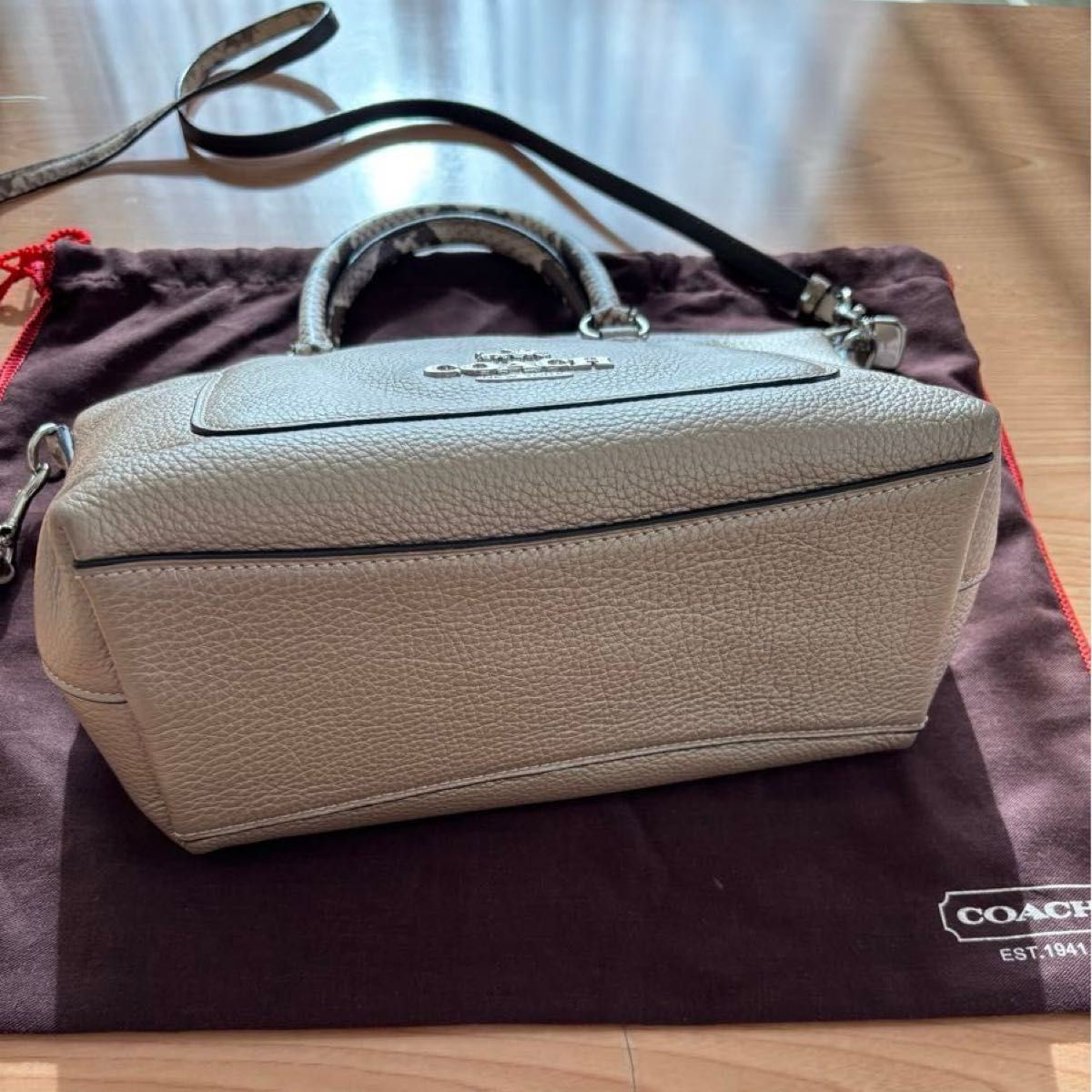 COACH Bag  2way Shoulder Bag Python Pattern Used - image 4