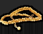 Trifari Vintage Gold Tone Faux Pearl Leaf Necklace Elegant Retro Jewelry
