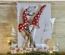 Fliegenpilz Stecker Blumentopf  Deko 3er Set (bis 12 cm) Frühling & Osterdeko