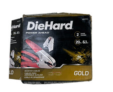 DieHard Gold  Booster Jumper Cables 2 Gauge 20 Ft Heavy Duty Open Box
