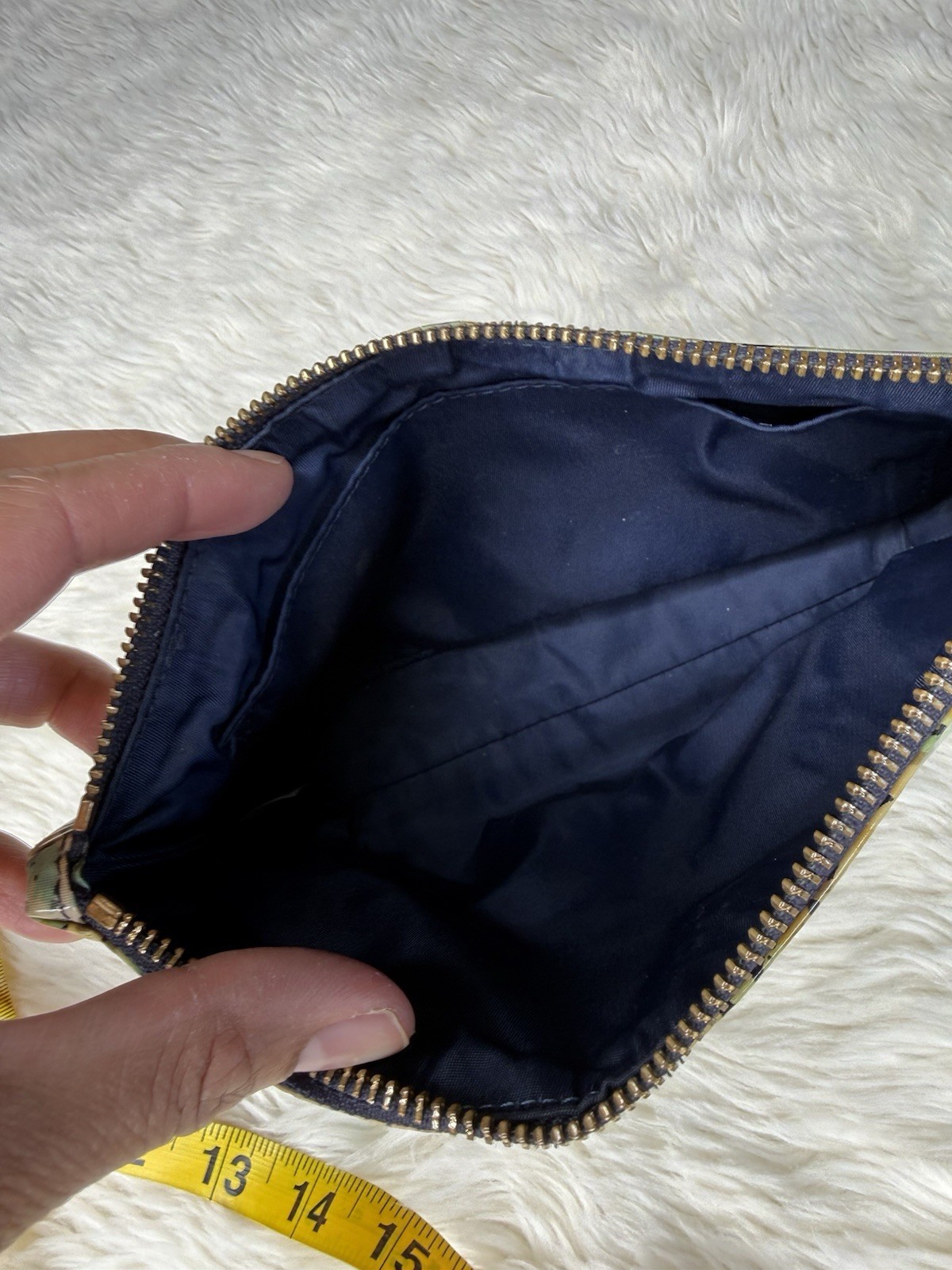 Tory Burch Brigitte Cosmetic Case Floral Polka Dot Make up Bag Toiletries Travel thumbnail 11