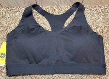 All in Motion Black Medium Support Bonded Racerback Bra. Size: XL.