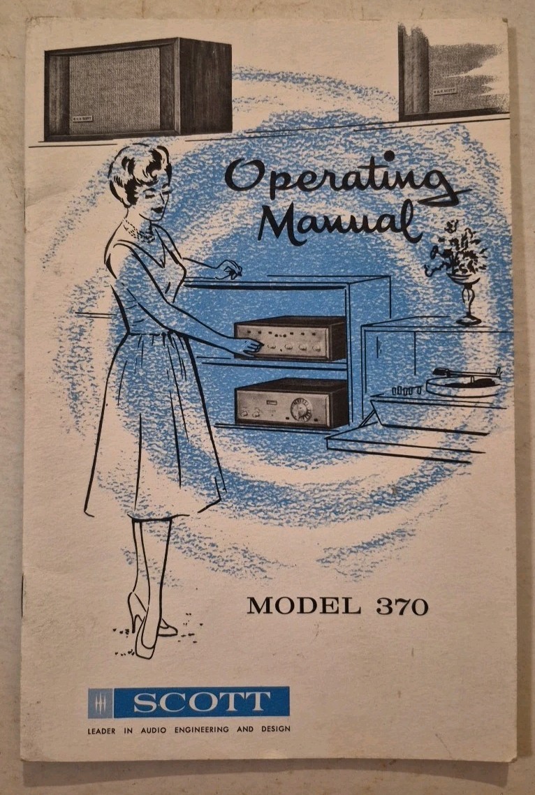 HH Scott Operating Instructions Model 370 Multiplex Stereo Tuner Hermon Scott