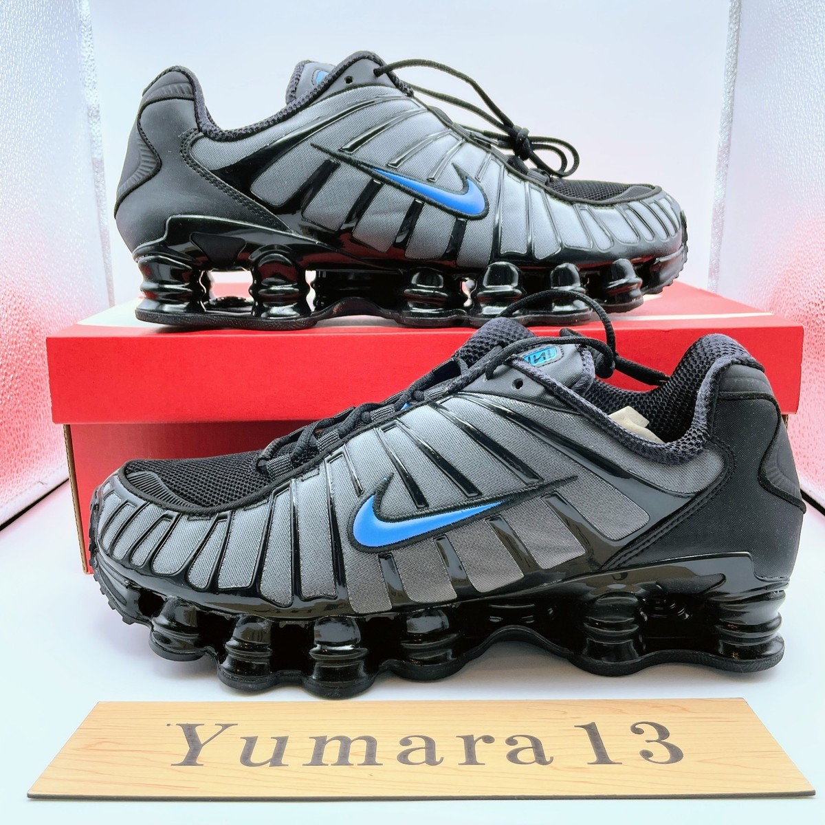 Nike Shox TL SE Black Blue Grey Black IQ6599-001 Men's Size | eBay