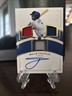 2018 Willie Calhoun Panini National Treasures - Rookie Triple patch Auto 28/49