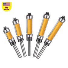Blade Length: 1/2'' (12.7mm), 3/4'' (19mm) Shank Flush Trim Router Bit Set