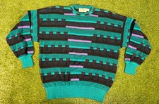 Vintage 80s 90s St. Croix Knits Men's Cosby Style Sweater Made in USA