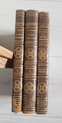 Lot 3 livre ancien integrale Salluste Jules Cesar 1853 + Oeuvres Inédites 1806 - Photo 1/4