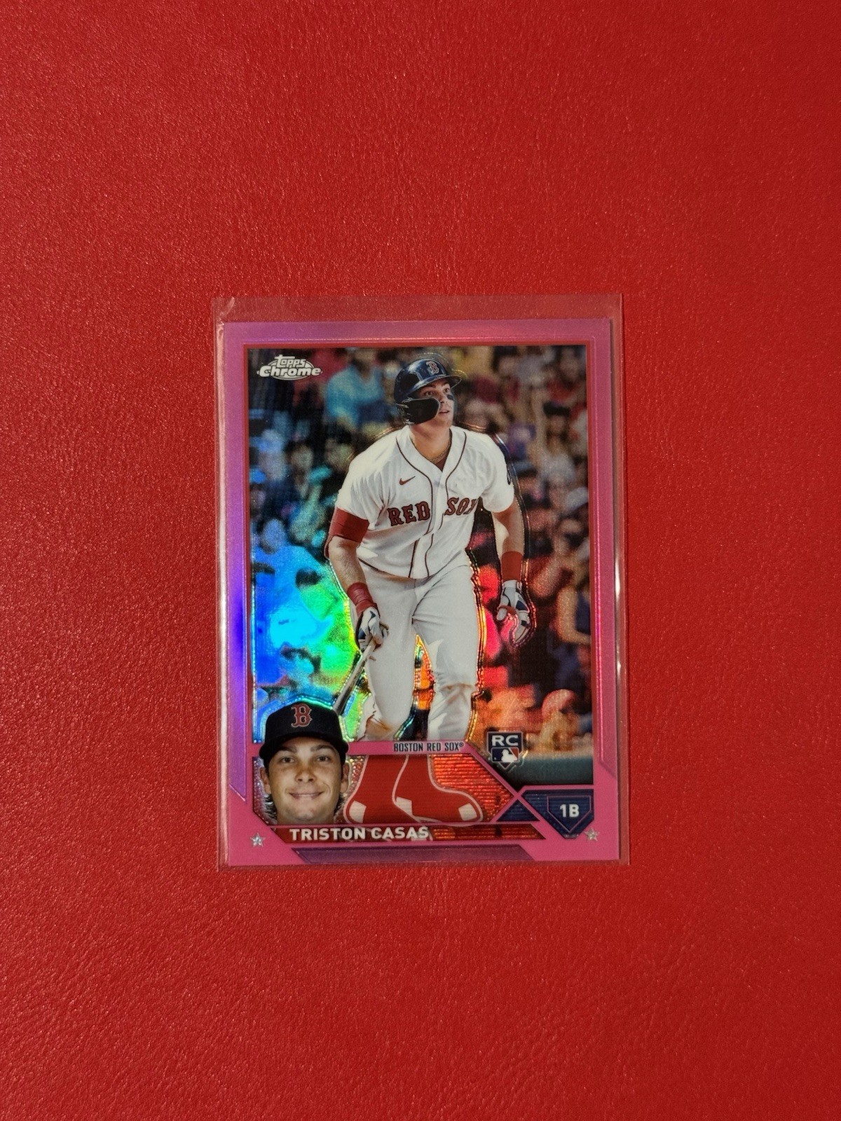 2023 Topps Chrome Triston Casas RC Pink Refractor Rookie #174 Red Sox