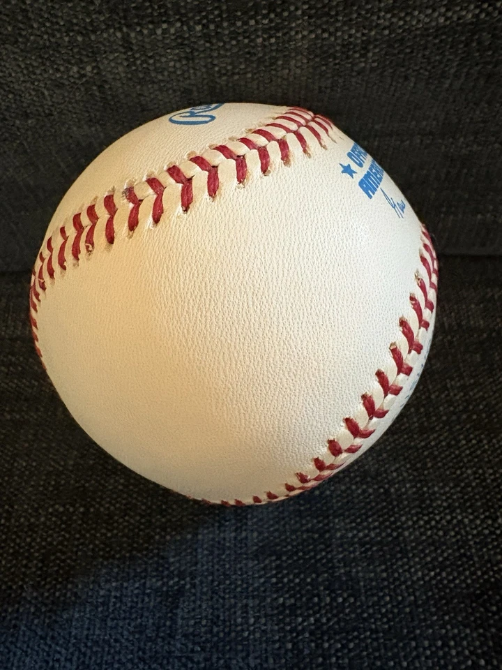 弗兰克·托马斯亲笔签名美国联盟棒球大伤 35 — 第 3/4 张图片