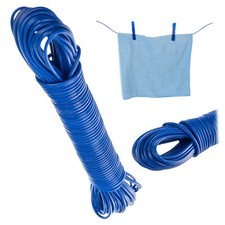 KADAX W&auml;scheleine mit Kunststoffummantelung, W&auml;scheseil, 20 m, Blau