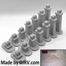 Graduated Support Columns / Piers for Disney Toy Monorail Track - Short Version