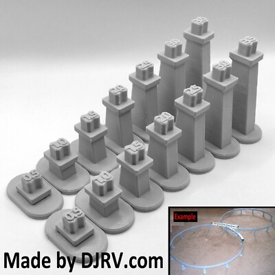 Graduated Support Columns / Piers for Disney Toy Monorail Track - Short Version