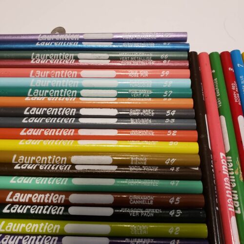 Vintage Laurentian Canada Colored Pencil Pencil Crayon Lot Of 46 Different +6 - Bild 6 von 13