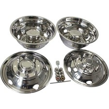 1999-2002 Ford F450550 19.5 Dually Wheel Simulator 8 Lug Dual Rim Cover 4 Pcs 1999-2002 Ford F450550 19.5 Dually Wheel Simulator 8 Lug Dual Rim Cover 4 Pcs