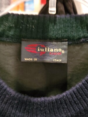 GIULIANO Tricot vintage sweater XXL Italy 50% wool universal