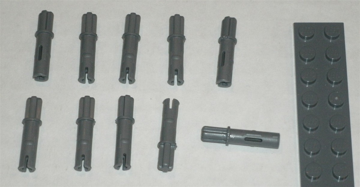 LEGO NEW Dark Stone Grey Axle Pin 3 (10x) 6015356 Brick
