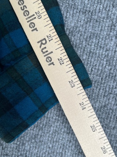 Vintage Pendleton Flannel Shirt Youth Large Plaid Pure Virgin Wool Made in USA - Picture 9 of 10