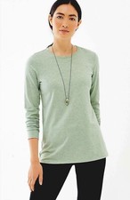 J. Jill  M  NEW Gorgeous Pure Jill Stretch-Cotton Crew-Neck Tee - NWT 1L3 