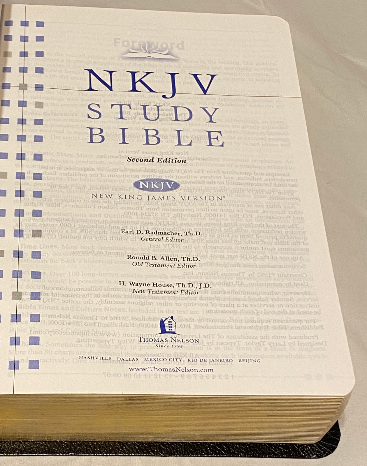 NKJV Study Bible by Thomas Nelson Publishing Staff (2008, Bonded ...
