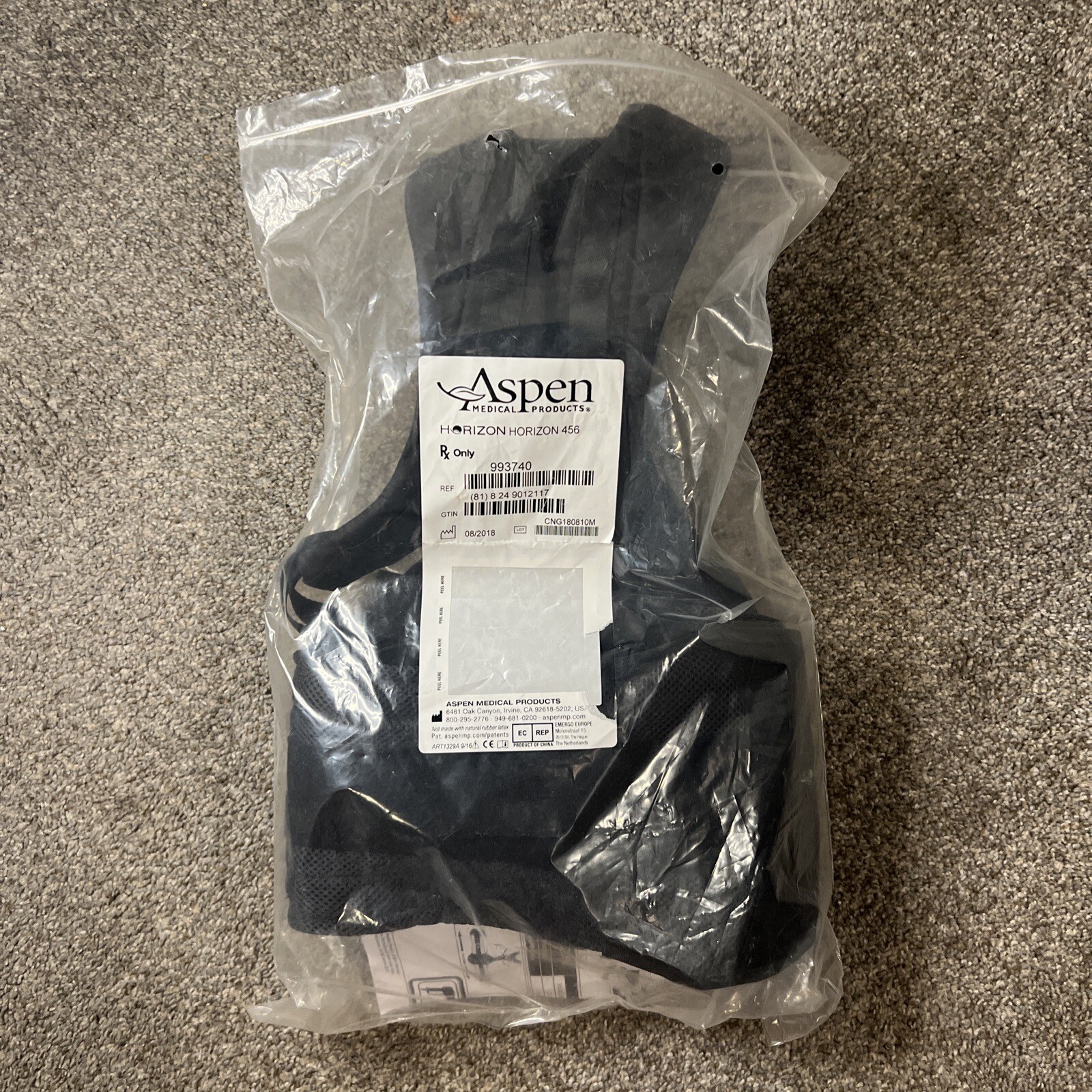 Aspen Horizon 456 TLSO One Size Adjustable Back Brace (993740) 818249012117 eBay