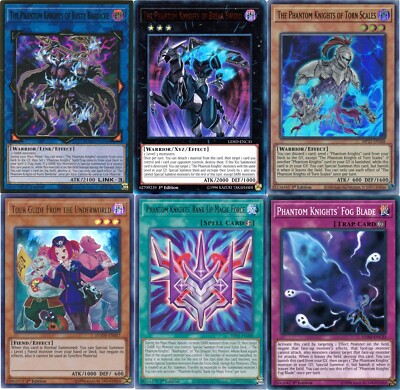 Yugioh Phantom Knights 2024 Deck - Rusty Bardiche Fog Blade Torn Scales Cir Graf