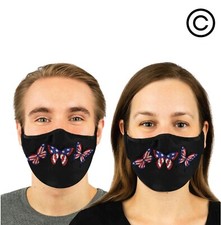 BUTTERFLIES couples matching face masks -face mask 2 pcs couple match face cover