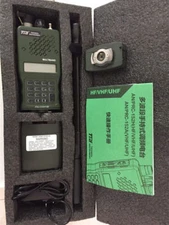 15w TRI An/prc-152 12.6v Multiband Handheld Radio + Tri Thales Hand Microphone