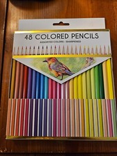 48 Colored Pencils Assorted Colors - Sharpened