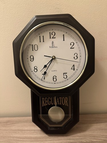 Reloj de Pared Péndulo - Reloj Regulador Funciona con Pilas - Imagen 2 de 3