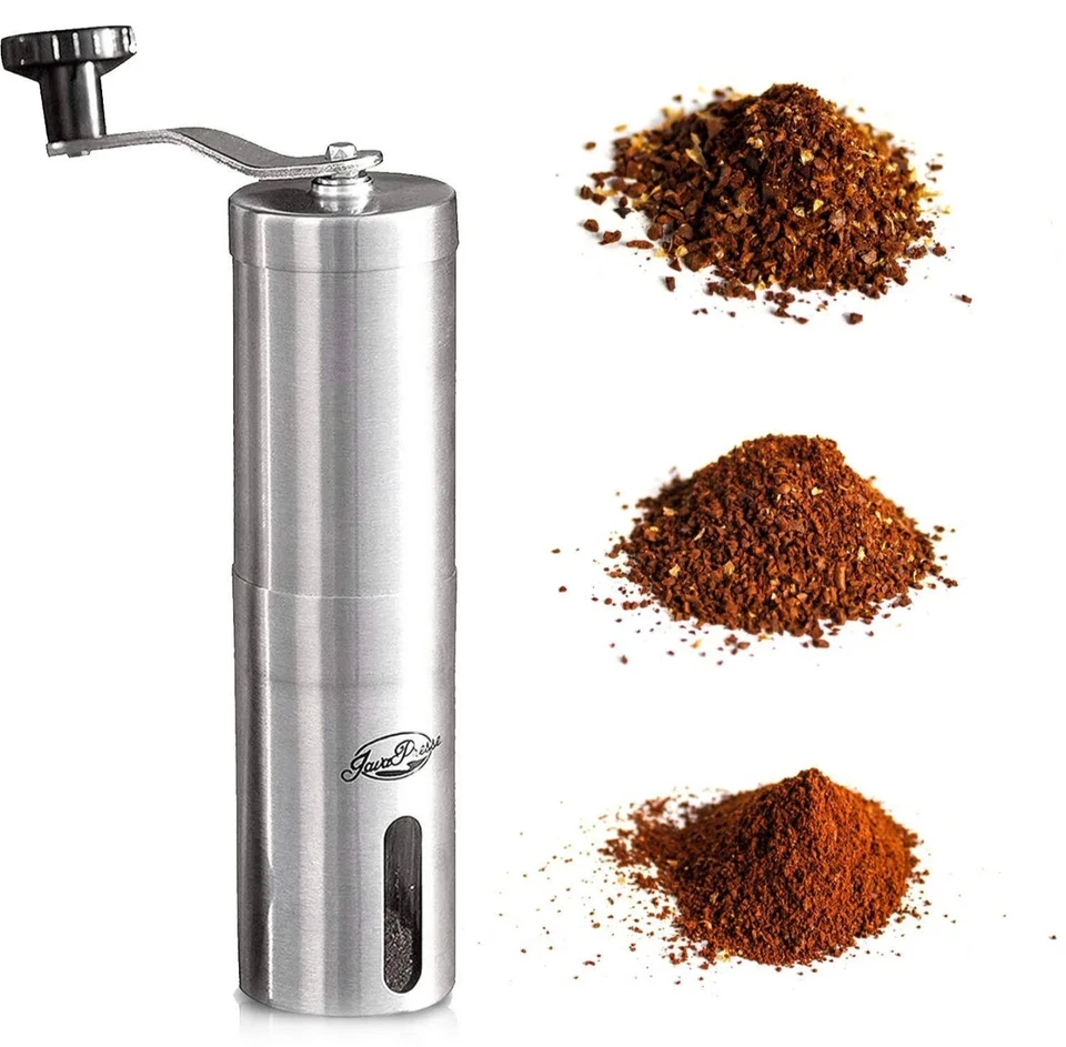 JavaPresse Manual Burr Coffee Grinder Conical Ceramic Java Espresso Adjustable  - Image 2 of 4