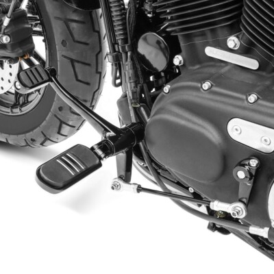 Comandi Di Marcia Anteriori Per Harley Sportster XL 1200/883 2014-2020 - Stile B, Nero Lucido - Foto 5