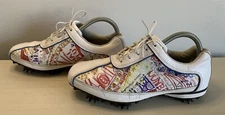 FootJoy Softspikes Golf Shoes Women's 8.5W Lopro 97054 Graffiti Art Multicolored