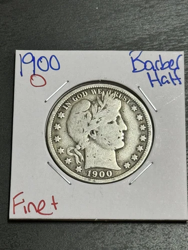 1900 O Barber Half Dollar FN FINE Condition Better Date 50c Type Coin (Raw10001)