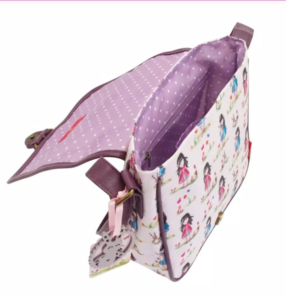 Santoro Gorjuss Coated Saddlebag Pastel Pattern Print Ladybird New RRP