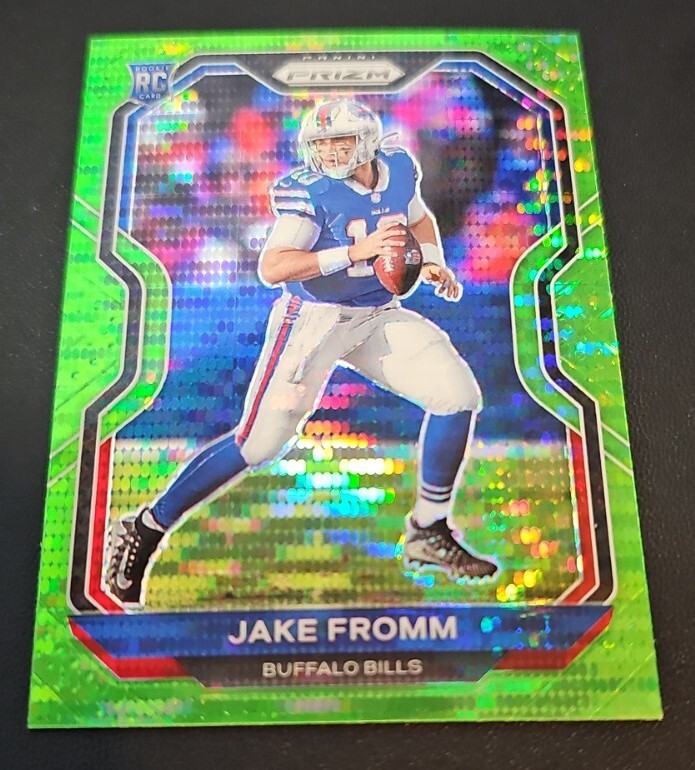 2020 Panini Prizm Jake Fromm Neon Green Pulsar Rookie RC #310