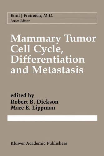 Cancer Treatment and Research Ser.: Mammary Tumor Cell Cycle ...