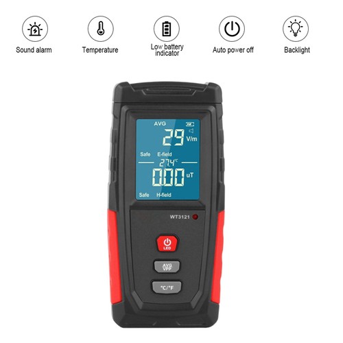 5G 4G Rilevatore Misuratore Radiazioni Elettromagnetiche Ricaricabili Digitali - Foto 2 di 22