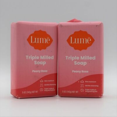 Pack of 2 Lume PEONY ROSE Triple Milled Soap 5 Oz Bar