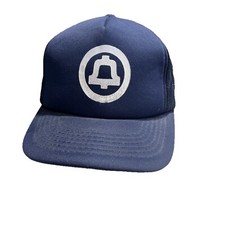 Vintage Bell Telephone Adjustable Mesh Hat 1970 s Made In Korea