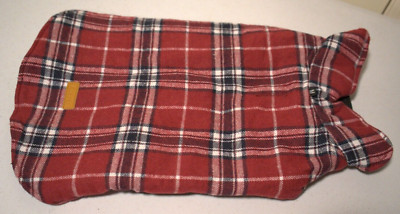 Kuoser Dog Vest Jacket Reversible Water/Wind Resistant British Style Plaid Sz M
