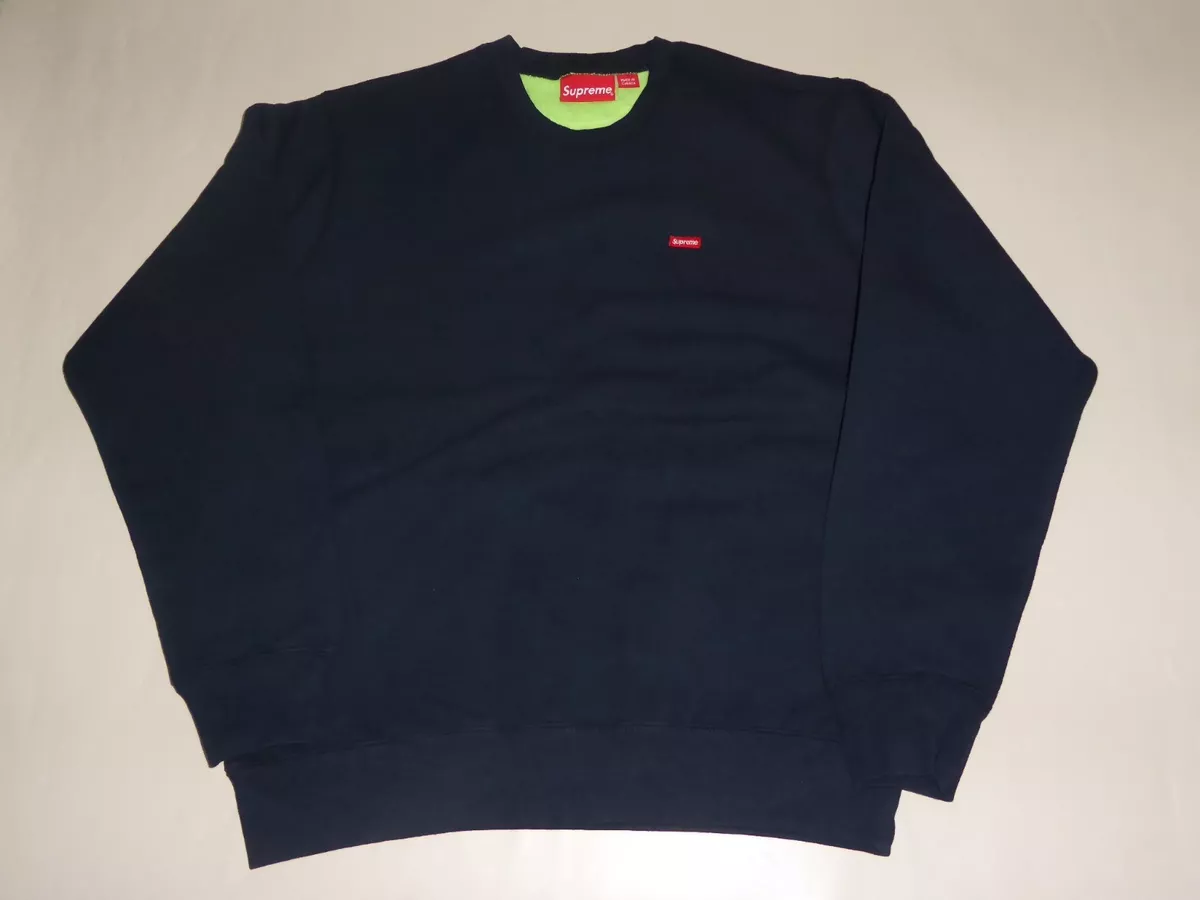 17464 supreme contrast crewneck navy M | eBay