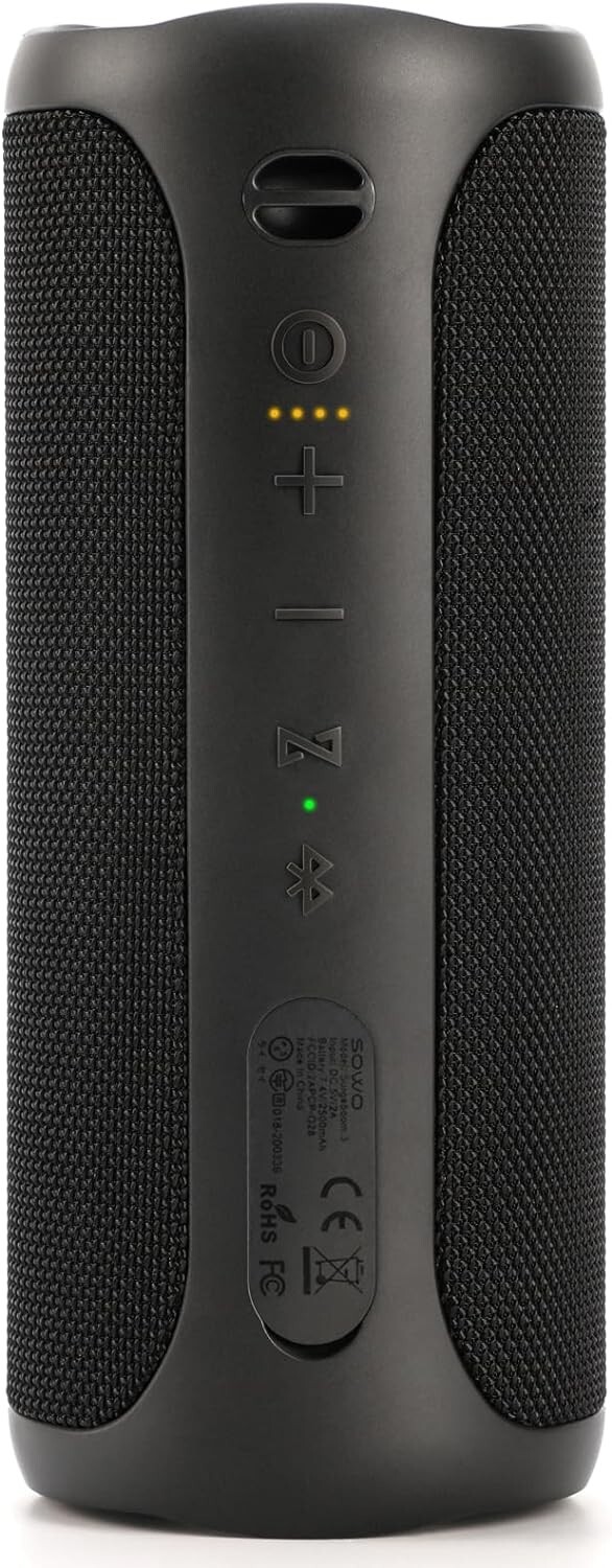 Wireless Outdoor Speaker with Subwoofer 12H Playtime Built-in Lights