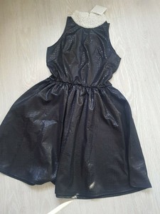 lipsy leather dress